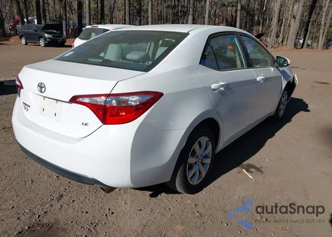 2015 Toyota Corolla Le z USA, uszkodzony, nr VIN 2T1BURHE0FC420115